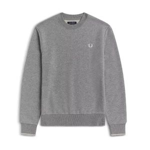 Fred Perry Sweatshirt Grey Steel - Size SMALL - M7535 - MSRP $125 NWT -50% OFF